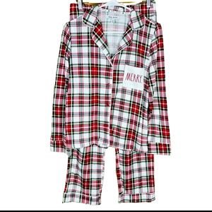 Rae Dunn MERRY pajama set